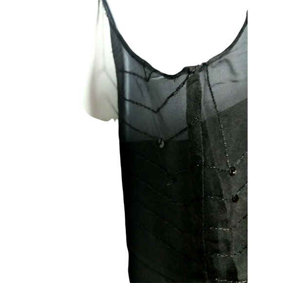 Elegant Evening Black Dress Ann Taylor Size 2 Timeless Holiday Party Cocktails - Picture 9 of 9